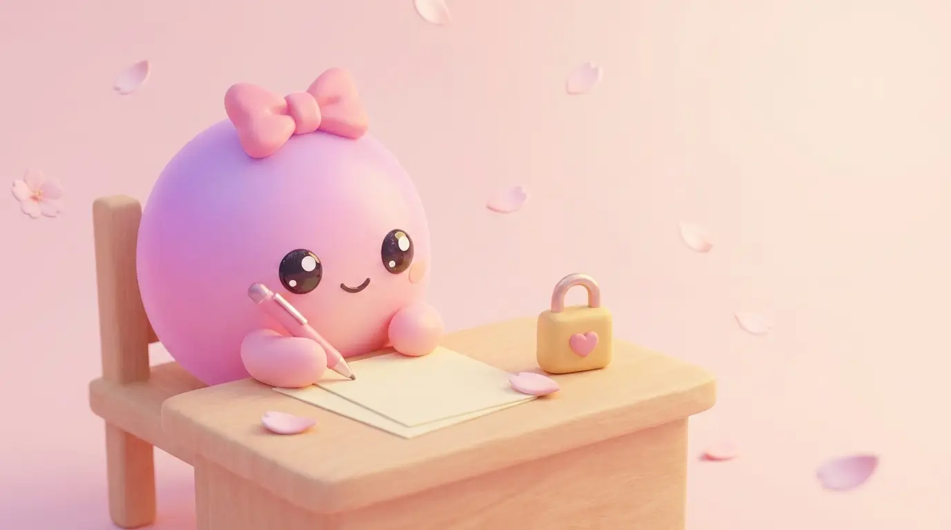 ふーぺちゃんが手紙を書いてる editorial — 鍵マーク付きの限定コンテンツ